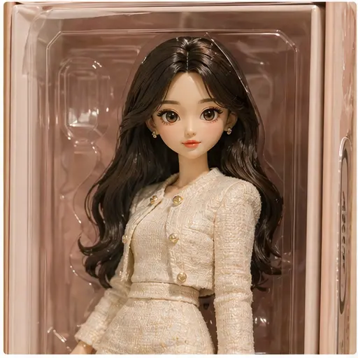 Kova doll box AI photo style